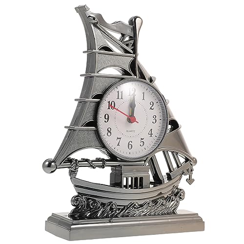 Zerodeko Schreibtisch-segelboot-Statue Digitale Uhr Große Uhr Digitale Segelboot-Ornamente Schiffsuhr Ornament Bücherregal Regaldekor Schulwecker Zerodeko Schreibtisch-segelboot-Statue Digitale Uhr Große Uhr Digitale Segelboot-Ornamente Schiffsuhr Ornament Bücherregal Regaldekor Schulwecker von Zerodeko