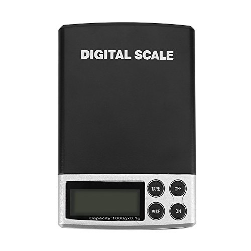 1 kg / 0,1g LCD Skala Elektronische Digitale Taschenwaage Schmuck Lebensmittel Gewicht Mini Küche Bürowaage Balance Wiegen Tragbare von Zerodis