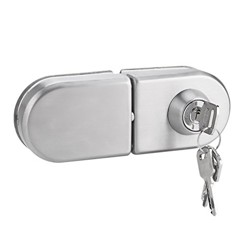 10~12mm Edelstahl Glastür Diebstahlsicherung mit Schlüssel Öffnen/Schließen Home Hotel Büro Bad Verwenden von Zerodis