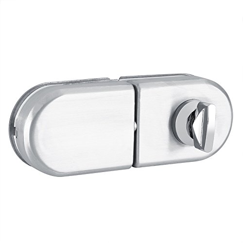 10 ~ 12mm Halbkreis Single Open Einseitiges Glastürschloss mit Schlüsseln Öffnen / Schließen Home Hotel Office Badezimmer Verwendung von Zerodis