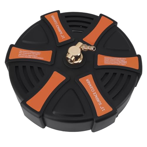 13-Zoll-Hochdruckreiniger 13-Zoll-Hochdruckreiniger Hochdruckreiniger Oberflächenreiniger 2500 PSI Arbeitsdruck 1 4-Zoll-Schnellstecker mit 2 Verlängerungsstabaufsätzen von Zerodis