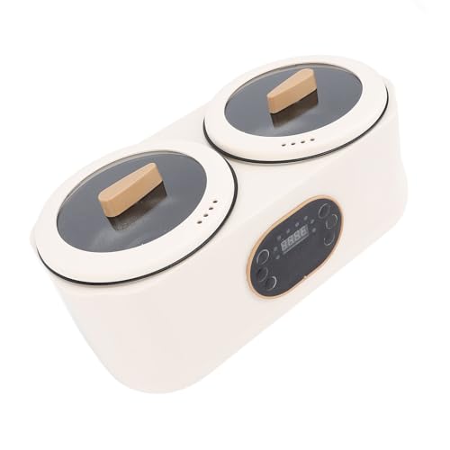 2-in-1-Doppel-Slow-Cooker, Elektrischer Hot-Pot-Buffet-Servierer und Wärmer mit 2 Abnehmbaren Keramiktöpfen, Multifunktionaler, Automatischer, Intelligenter Isolierung, von Zerodis