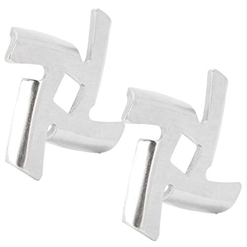 2-teilige Fleischwolfklinge 304 Edelstahl-Schleifplatte Disc-Lebensmittelschleifer Zubehör für 5# / B-Mühle, leicht zu reinigendes Küchenkochwerkzeug(5# Meat Grinder) von Zerodis