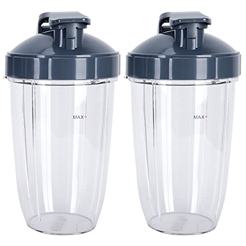 24OZ Juicer Cup Ersatz durch Deckelset Juicer Mixer Part Juicer Zubehör Passend für Nutribullet 600W / 900W Juicer von Zerodis