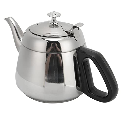 2L Teekannen, Edelstahl Classic Teapot Teekessel Kaffeeserver TeekannenTeapot Herd Teekanne Kaffeekanne Geschirr Geschirr Heißwasserkessel mit Filter von Zerodis