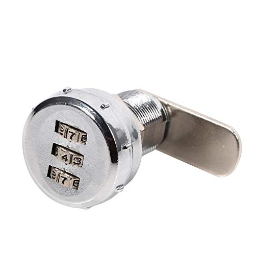 3 stellige Code Kombination Cam Lock Silber Zink Legierung Kabinett Sicherheit Password Coded Lock(2#) von Zerodis