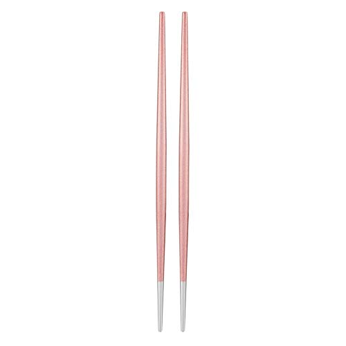 Zerodis Essstäbchen Titan 304 Edelstahl Essstäbchen Japanische Sushi Chopsticks Essstäbchen Geschirr Set Home Kitchen Dining Besteck(Rosa) von Zerodis