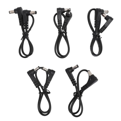 Zerodis 5 Stück Rechtwinkliges Gleichstromkabel, 11 Zoll Stecker auf Stecker, 5,5 Mm X 2,1 Mm, Flexibel und Langlebig, Breite Kompatibilität, Stabile Stromversorgung für Zerodis 5 Stück Rechtwinkliges Gleichstromkabel, 11 Zoll Stecker auf Stecker, 5,5 Mm X 2,1 Mm, Flexibel und Langlebig, Breite Kompatibilität, Stabile Stromversorgung für von Zerodis
