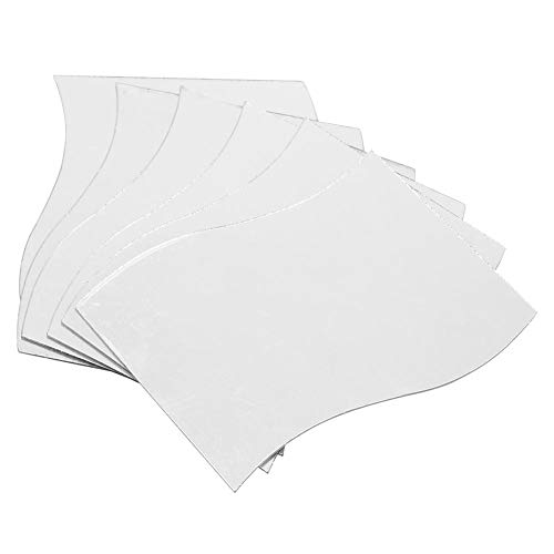 6Pcs Acrylspiegel Wandaufkleber, Wellenform Kostenlose Kombination Spiegel Wohnkultur für Wohnzimmer Schlafzimmer Badezimmer (12 x 10 cm) von Zerodis