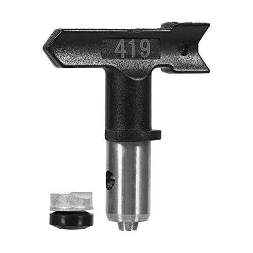 Airless Düse, Schwarz Airless Spritzpistole Tipps Reversible Tungsten Stahl Farbe Sprayer Düse Zubehör(419) von Zerodis