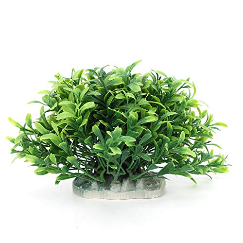 Aquarium Pflanzen Künstliche Kunststoff Aquarium Pflanzen Dekoration Ornamente, Realistische Pflanzen mit Ceraminc Basis von Zerodis