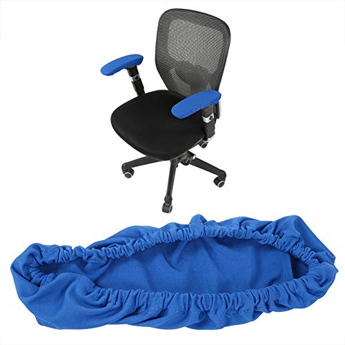 Armlehnenbezug für Bürostuhl, elastisch, dehnbar, bequem, Armlehnenschoner, abnehmbarer Stuhl-Armlehnenbezug für Zuhause, Büro und Bar blau von Zerodis