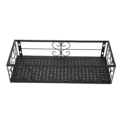 Balkon Blumentopf, Wandbehang Indoor Veranda Geländer Pflanzgefäße Metall Blumentopfhalter für Pflanzen Zaun Pflanzgefäße(Suitable for 2.5cm Railings) von Zerodis