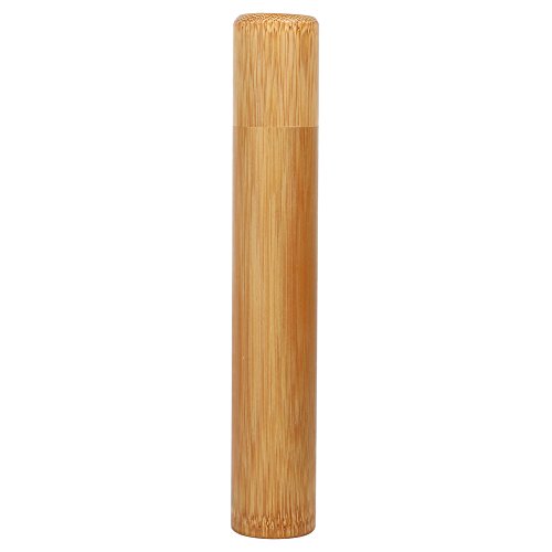 Bambus Tee Kanister Runde Form Handgefertigte Tee Box Tube Jar Tragbare Reise Tee Kanister Abdeckung Lagerung Inhaber Sticks Weihrauch Brenner Box Box(2.5 * 15.5) von Zerodis