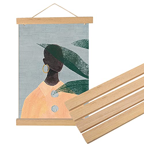 Bild Poster Artwork Leinwand Aufhänger Moderne Magnetische DIY Holz Bilderrahmen Für Dekoration Wand Weiß Holz(40cm) von Zerodis