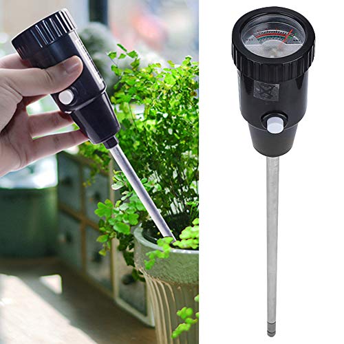 Bodentester Boden-pH-Meter, Soil tester hochpräziser Gartenbodentester mit pH-Wert Feuchtigkeit für Gartenbauernhöfe, Rasen Topfpflanzen Großbildschirm Leicht abzulesen (nicht für Flüssigkeiten) von Zerodis