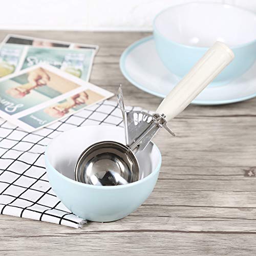 Disher, rutschfeste Griffe lösen Food Scoop, Eisportionierer, Portionskontrolle - 9 verschiedene Farben Griff & Größe, Edelstahl - Restaurantgeschirr für Gelato, Keksteig, Sorbet, Aqua(6.8CM) von Zerodis