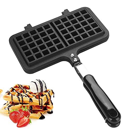 Dual Head Waffeleisen Antihaftwaffeleisen Haushalt Küche Gas Pan Form Pressplatte Backen Werkzeug von Zerodis