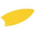 Eisen Rest Anti Rutsch hitzebeständige Silikon Bügelplatte Pad Mat Tray Dish Mat Pot Stand(Gelb) von Zerodis