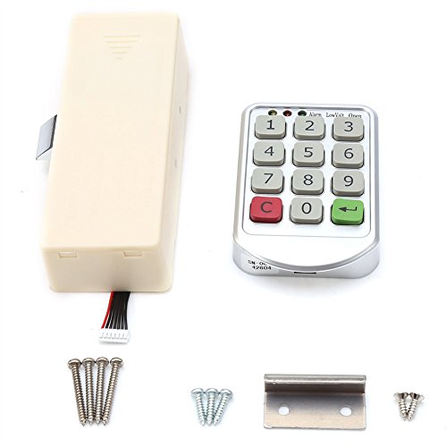 Electronic Cabinet Lock Kit Set, Keyless Digitale Tastatur Türschloss mit Passwort Eingabe von Zerodis