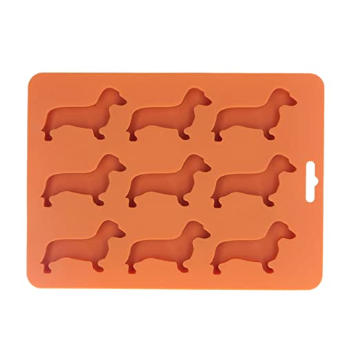 Hunde Eiswürfelschale Form, Silikoneisschalen 3d Hundeiswürfel Schimmel Spaß Formen Silikon Nette Eiswürfel Formen für Getränke Ice Maker Candy Schokolade Keks Fondant Cupcake von Zerodis
