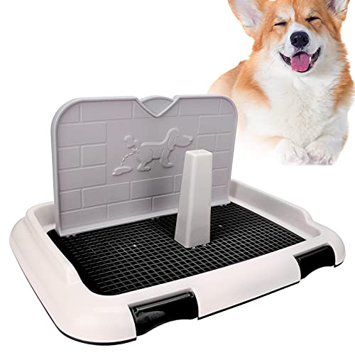 Zerodis Hunde-Toiletten-PIPI-Pad-Halter, Indoor-Welpentraining, Toilette, Töpfchen-Trainingstablett, Katzentöpfchen, Zaun, Hund, Geplantes Urinieren, Töpfchen-Tablett (Black) von Zerodis