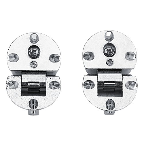 56 x 37 x 13 mm, 2 Stück Klappscharniere aus Zinklegierung, 90-Grad-Rundscharnier, Wohnmöbel-Hardware für Küche, Schlafzimmer, Tür, Klapptisch, Schrank 56 x 37 x 13 mm, 2 Stück Klappscharniere aus Zinklegierung, 90-Grad-Rundscharnier, Wohnmöbel-Hardware für Küche, Schlafzimmer, Tür, Klapptisch, Schrank von Zerodis