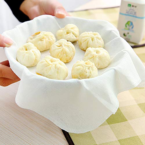 Knödeltuch Passiertuch, Filtertuch Filter Brötchen Tuch Dampfer Stoff 6Stk Küche Baumwolle Dampfer Stoff gedämpfte Brötchen Knödel Dampfer Stoff Kochzubehör Knödeltuch Passiertuch, Filtertuch Filter Brötchen Tuch Dampfer Stoff 6Stk Küche Baumwolle Dampfer Stoff gedämpfte Brötchen Knödel Dampfer Stoff Kochzubehör von Zerodis