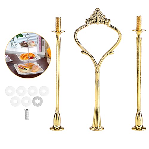 Zerodis Kuchen Ständer Griff multi-tiers Kuchen Cupcake Tablett Ständer Griff Obst Teller Hardware Mitte Griff für Geburtstag Party Jubiläum (Teller ist nicht im Lieferumfang enthalten) von Zerodis