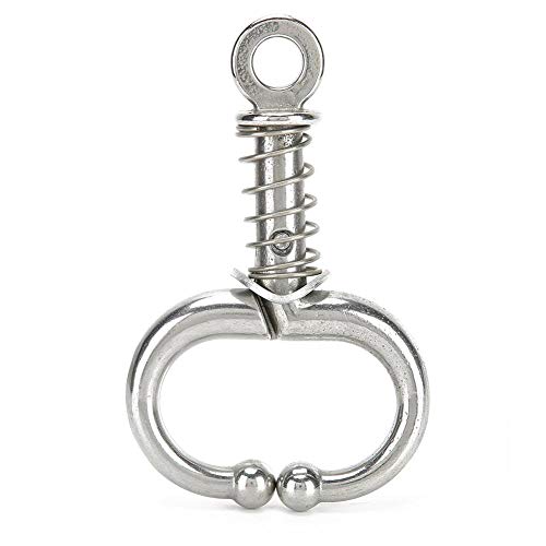 Kuhzange, Feder Typ Bull Kuhzange Rinder Nasenring Tiere Ausrüstung Zubehör(Silber) von Zerodis