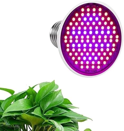 LED-Wachstumslampe, 24 W, E27, leistungsstarkes Panel, Vollspektrum, 200 LEDs, Gewächshaus, Hydrokultur, Gemüse, Topfblume, Pflanzen-Glühbirne, 85 ~ 265 V von Zerodis