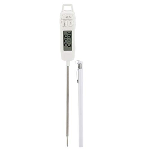 Lebensmittel Flüssigkeitsthermometer Instant Read Digital Fleisch Thermometer Kochtemperatur Tester mit lange Klappsonde für Küchengrill BBQ Cake Türkei von Zerodis