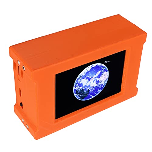 MMDVM-Gehäuse, Schnelle Wärmeableitung, Sorgfältig Kalibriertes Duplex-Digital-Sprachmodem mit 3,5-Zoll-Farbbildschirm für Amateurfunk (Orange) von Zerodis