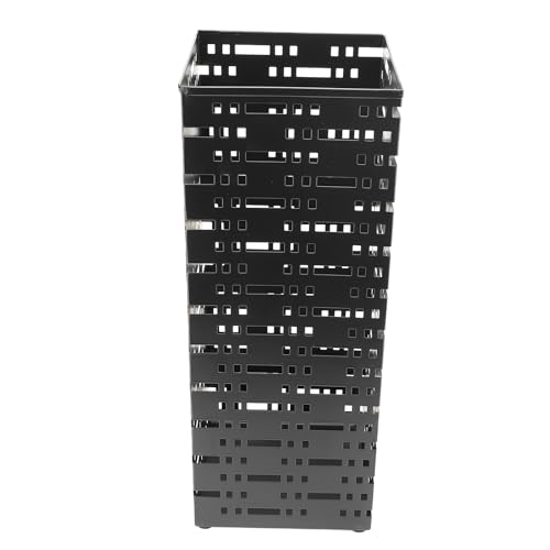 Metall Standing Regenschirm Halter Compact Entryway Organizer Bin für Home Hotel Office Schwarz, Hohl-Design Innen Außen Regenschirm Lagerständer für kleine große Regenschirme von Zerodis