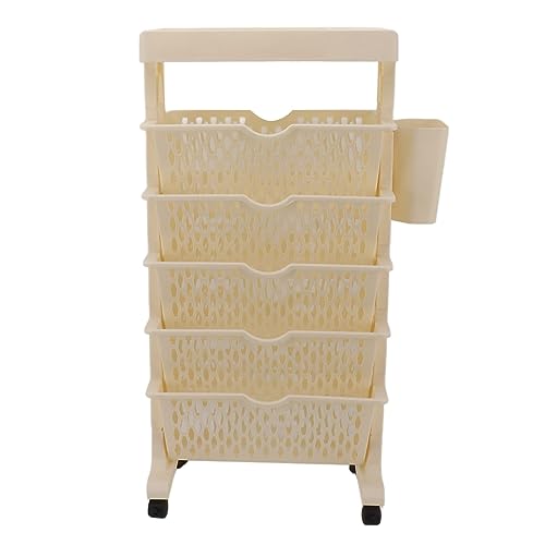Mobiles Bücherregal, 5-stufiges, Flexibles, Abnehmbares Bücherregal mit Rollen, Vielseitiges Drehbares Lagerregal für die Organisation Im Büro, Im Klassenzimmer und zu Hause Mobiles Bücherregal, 5-stufiges, Flexibles, Abnehmbares Bücherregal mit Rollen, Vielseitiges Drehbares Lagerregal für die Organisation Im Büro, Im Klassenzimmer und zu Hause von Zerodis