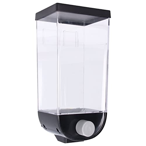 Müslispender, Wandmontierter Quadratischer Trockenfutterspender, Getreidespeicherbehälter, Wäscheperlenspender für Reissamen, Waschpulver (1,5L) von Zerodis