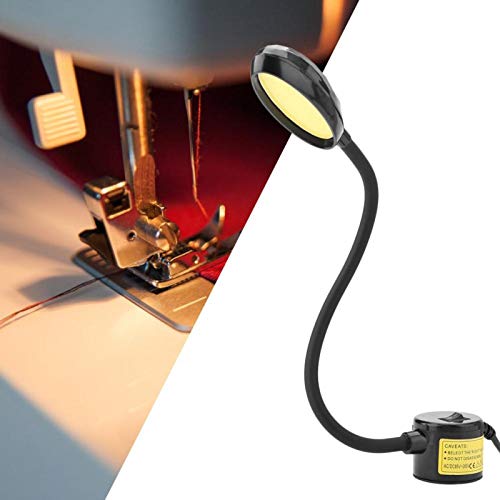 Nähmaschinenleuchte, 8-W-COB-LED-Arbeitslampe mit Flexiblem Schwanenhals-Magnetbefestigungssockel für Werkbank-Drehmaschinen-Bohrmaschine(Europäische Vorschriften) von Zerodis