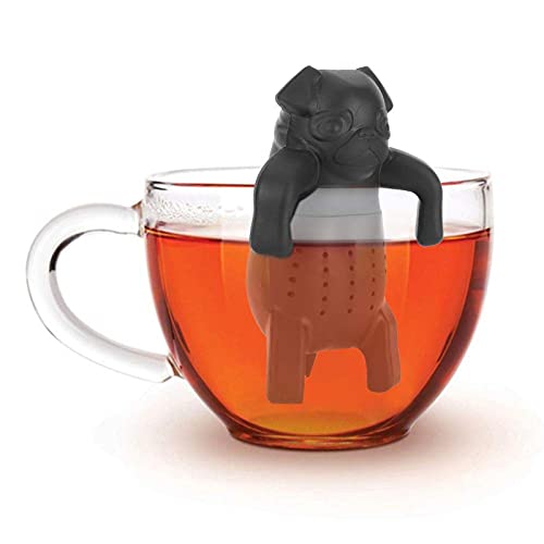 Netter Teefilter in Lebensmittelqualität Cartoon Hund Silikon Lose Teesieb Infuser Filter Gadget Tee Zubehör Wiederverwendbarer Teeballfilter für angenehmere Teezeiten von Zerodis