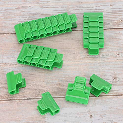 Plant Clips Film Pipe Gewächshaus-Clips, Plant clip Gewächshausklemmen, 24-teilige Greenhouse Clips Plastikfolienklammer Gartenwerkzeug Netting Clips Gewächshauszubehör für 11 mm Rohr von Zerodis