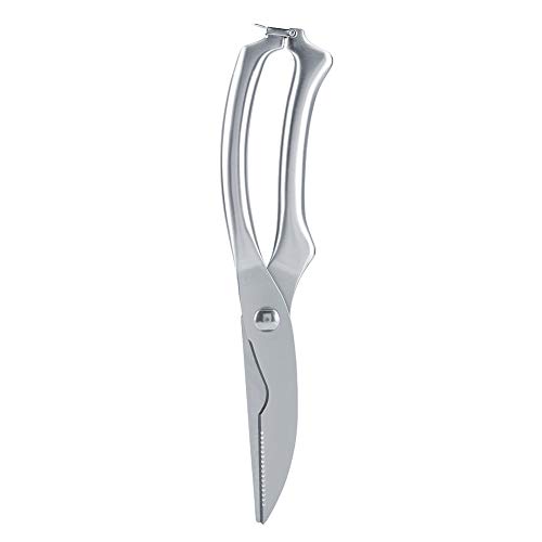 Professionelle Edelstahl Geflügel Schere Küchenschere Chicken Bone Cut Scissor für alle Fleisch Fisch Meeresfrüchte BBQ(Paper Box Package) von Zerodis
