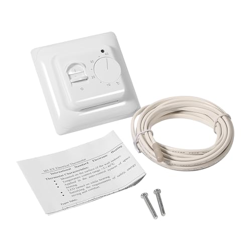Raumboden Mechanischer Thermostat Heizung Thermostat Klimaanlage Temperaturschalter mit 2,9 m Sensorkabel von Zerodis