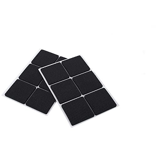 Rechteck Schwarz rutschfeste Selbstklebende Gummifüße Pads Protektoren Möbel für Schränke Kleine Haushaltsgeräte Elektronik Bilderrahmen Möbel Schubladen Schränke (12Pcs) von Zerodis