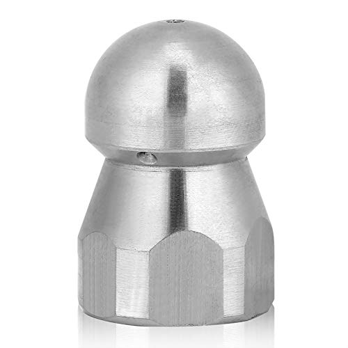 Reinigungsdüse Zubehör Rohrreinigungsdüse Nozzle Edelstahl für Hochdruckreiniger 3/8 Inch von Zerodis
