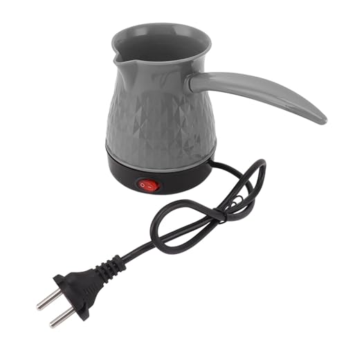 Schnell Erhitzende Elektrische Kaffeekanne, 500 Ml, Tragbare Kaffeekanne mit Doppeltem Schutz und Abnehmbarem Griff. Genießen Sie Jederzeit Heißen Kaffee. 500 Ml Elektrische (Grau) von Zerodis