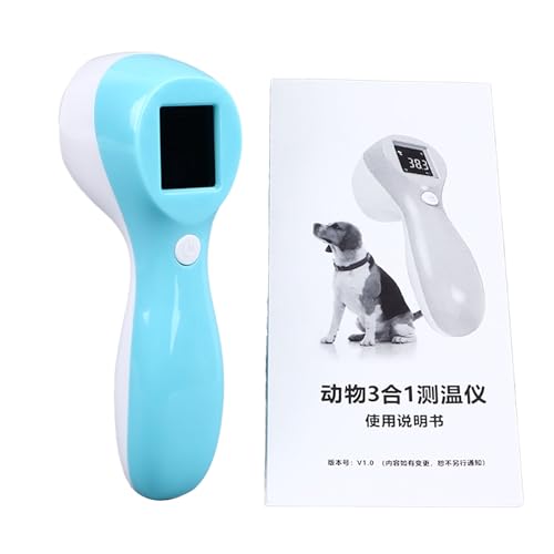 Stirnthermometer, Digitales Haustier-Thermometer, Infrarot, Ber¨¹hrungslos, Hohe Genauigkeit, 3-in-1-Tierthermometer f¨¹r Haustiere, Katzen, Hunde, Rinder, Schafe, Schweine Stirnthermometer, Digitales Haustier-Thermometer, Infrarot, Ber¨¹hrungslos, Hohe Genauigkeit, 3-in-1-Tierthermometer f¨¹r Haustiere, Katzen, Hunde, Rinder, Schafe, Schweine von Zerodis