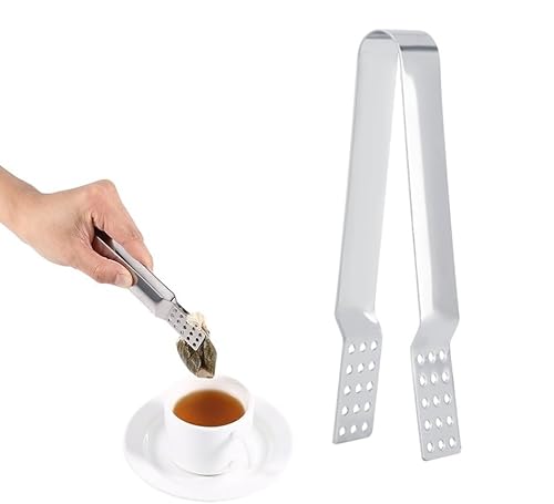 Teebeutel Clip, Teebeutel Squeezer Edelstahl Teebeutel Zangen Multifunktions Teebeutel Clip Tee Squeeze Zangen Küche Kochen Gadget zum Abschneiden Teebeutel von Zerodis
