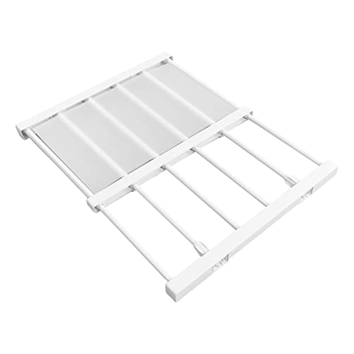 Tension Shelf Erweiterbares Kleiderschrank-Organizer-Rack, Verstellbare Regale für die Organisation ohne Bohren, Trennwände, Schließfach-Lagerregal für Kleiderschrank, Schrank, (50-80 cm / 19,7-31,5 Tension Shelf Erweiterbares Kleiderschrank-Organizer-Rack, Verstellbare Regale für die Organisation ohne Bohren, Trennwände, Schließfach-Lagerregal für Kleiderschrank, Schrank, (50-80 cm / 19,7-31,5 von Zerodis