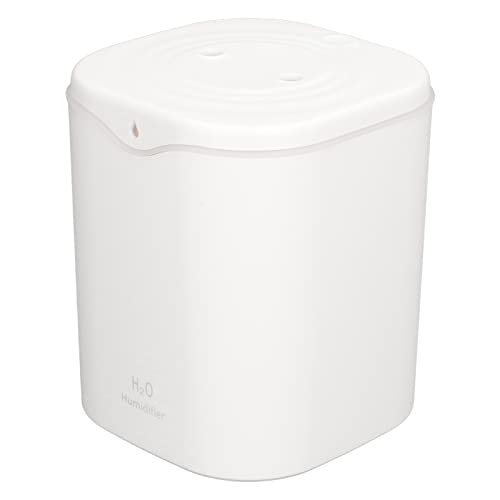 Tisch-Luftbefeuchter, Mini-Luftbefeuchter, Modus 2, Nachtlicht, 12 Bis 20 Stunden, 2-Liter-Wassertank, USB-Anschluss für Wohnheim (Elegantes Weiß) von Zerodis