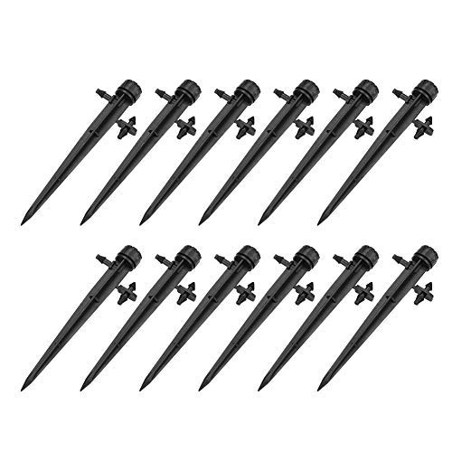 50Pcs Tropfbewässerung Rasen Garten Bewässerung Dripper Sprinkler 360 Grad 8 Löcher Gemüsegarten Kräutergarten Einstellbar für Garten Gewächshäuser Blumenbeete Gewächshaus Flower Bed Terrasse von Zerodis