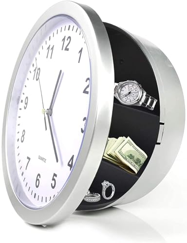 Wanduhr versteckt Safe Secret Safes Container Box für Geld Stash Schmuck Wertsachen Cash Storage von Zerodis